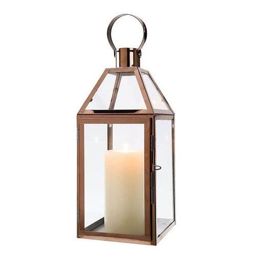 Rose Gold Stainless Steel Candle Holder Lanterns