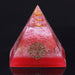 Rose Quartz Orgone Pyramid Energy Chakra Balancing Gemstone