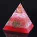 Rose Quartz Orgone Pyramid Energy Chakra Balancing Gemstone