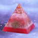Rose Quartz Orgone Pyramid Energy Chakra Balancing Gemstone