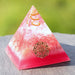 Rose Quartz Orgone Pyramid Energy Chakra Balancing Gemstone