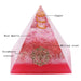 Rose Quartz Orgone Pyramid Energy Chakra Balancing Gemstone