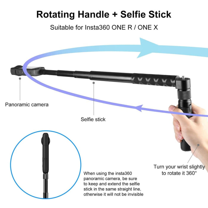 Rotary Handle Monopod for Insta360 X3/x4
