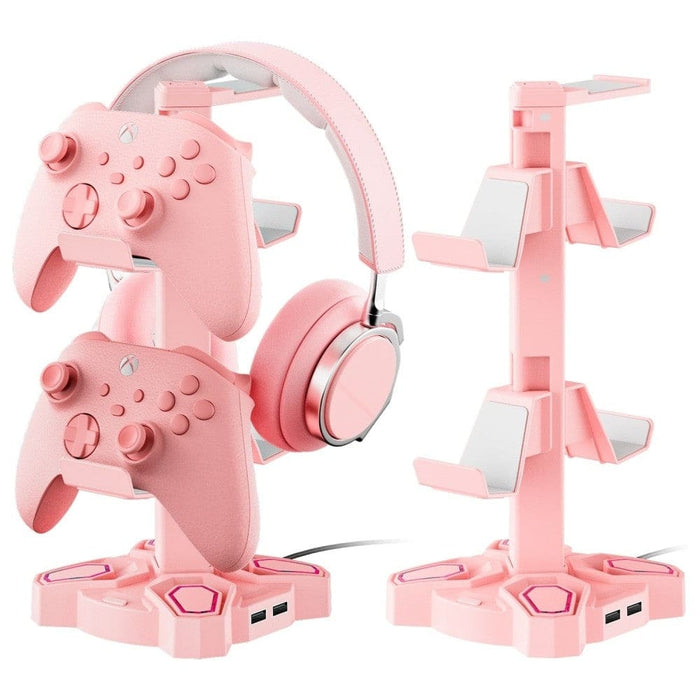 Rotatable Type-c Controller Headset Stand with 9 Light
