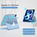 Rotating Clear Back Smart Tablet Case For Ipad Pro 12.9