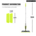 Rotating Spray Mop with Reusable Microfiber Pads for Floor