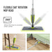 Rotating Spray Mop with Reusable Microfiber Pads for Floor