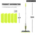 Rotating Spray Mop with Reusable Microfiber Pads for Floor