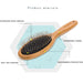Round Comb With Bamboo Wood Handle For Pets