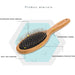 Round Comb with Bamboo Wood Handle for Pets