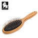 Round Comb with Bamboo Wood Handle for Pets