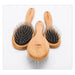 Round Comb With Bamboo Wood Handle For Pets