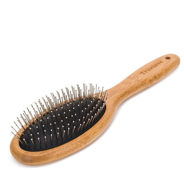 Round Comb with Bamboo Wood Handle for Pets