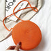 Round Crossbody Straw Bag for Women Minimalist Vocation