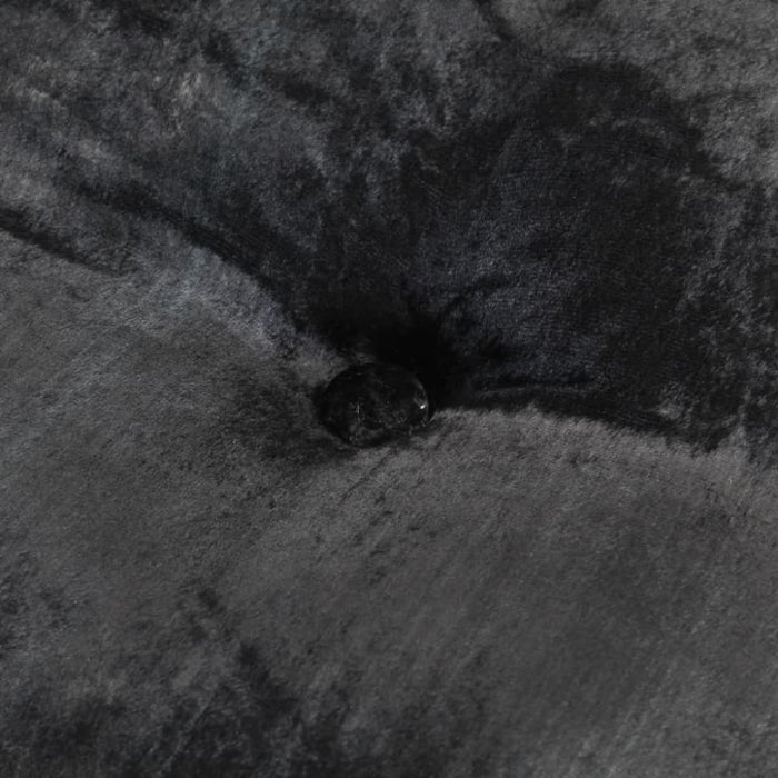 Round Pouffe Velvet 40x20 Cm Anthracite Xniplp