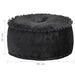 Round Pouffe Velvet 40x20 Cm Anthracite Xniplp