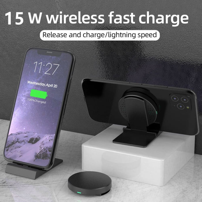 Round Square Shape Design 10w Qi Wireless Charger