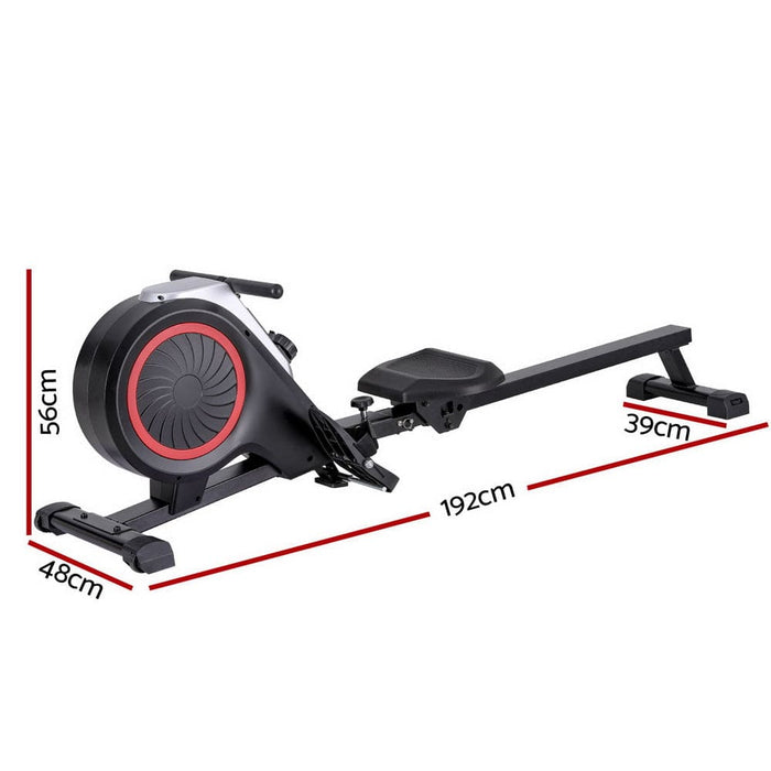 Rowing Machine 16 Levels Foldable Magnetic Rower Gym Cardio