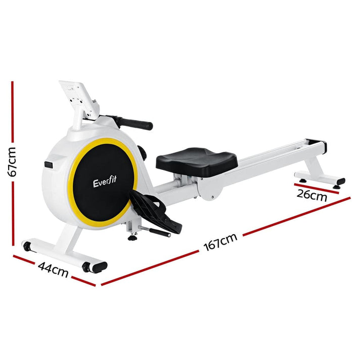 Rowing Machine 16 Levels Magnetic Rower Home Gym Cardio