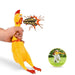 Rubber Squeaky Screaming Chicken Funny Sound Dog Toy