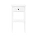 Rue Bedside Table - White