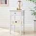 Rue Bedside Table - White