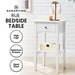Rue Bedside Table - White