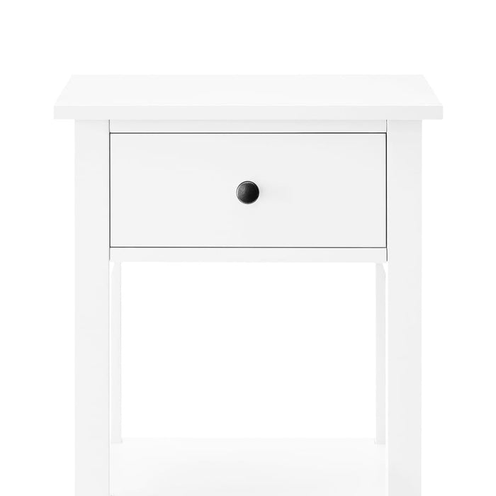 Rue Bedside Table - White