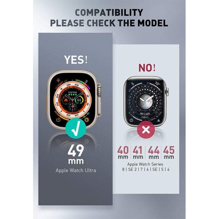 Rugged Durable Band with 2-pack Built-in Tempered Glass