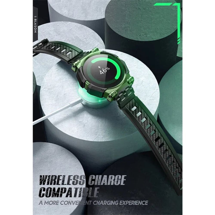 Rugged Durable Tpu Watch Band with 2-pack Tempered Glass