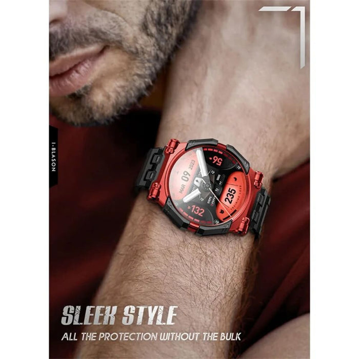 Rugged Durable Tpu Watch Band with 2-pack Tempered Glass