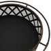 Rustic Fire Pit with Poker 76 Cm Xxl Steel Toonnp