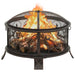 Rustic Fire Pit With Pokerxxl Steel Toonko
