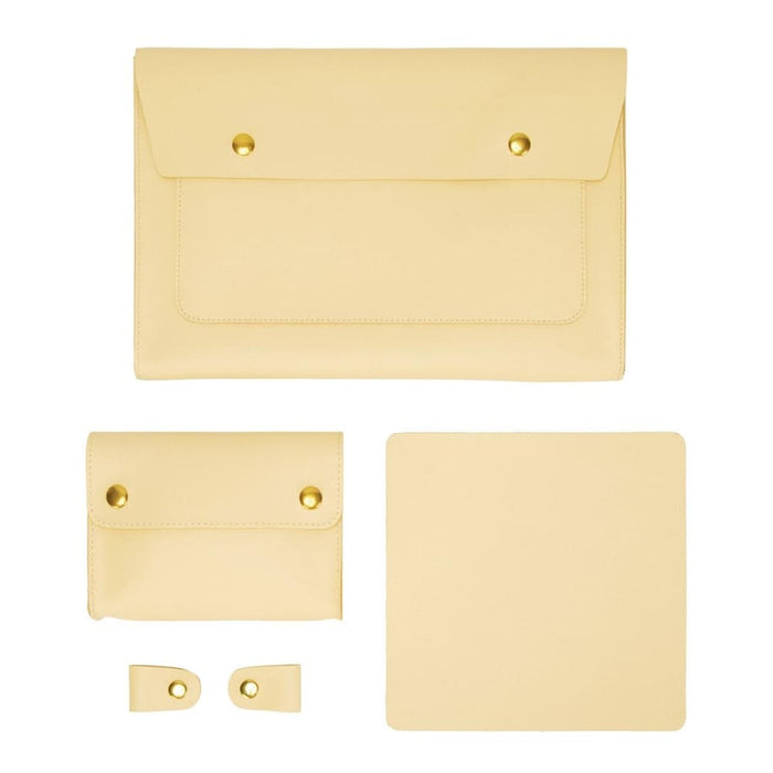 S178 3 In 1 Leather Waterproof Laptop Liner Bag Size 13