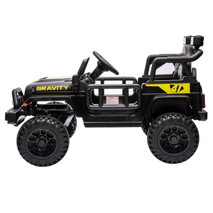 S619 Gravity Kids Electric Ride on Car - Black