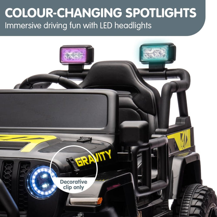 S619 Gravity Kids Electric Ride on Car - Black