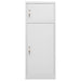 Saddle Cabinet Light Grey 53x53x140 Cm Steel Ttklbb