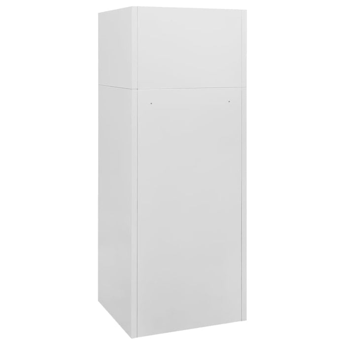 Saddle Cabinet Light Grey 53x53x140 Cm Steel Ttklbb
