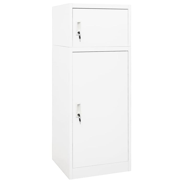 Saddle Cabinet White 53x53x140 Cm Steel Ttkpkk