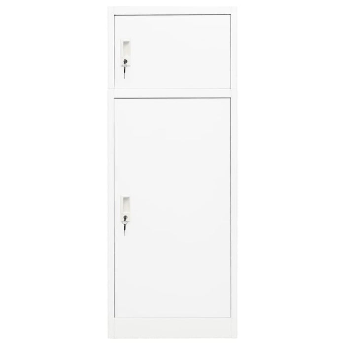 Saddle Cabinet White 53x53x140 Cm Steel Ttkpkk