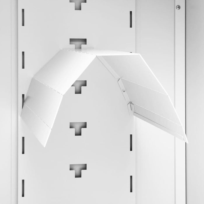 Saddle Cabinet White 53x53x140 Cm Steel Ttkpkk