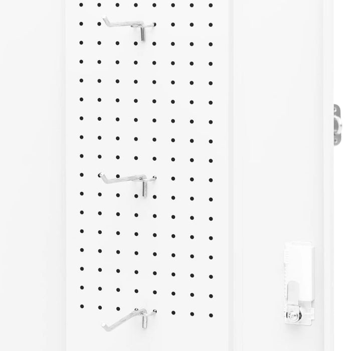 Saddle Cabinet White 53x53x140 Cm Steel Ttkpkk