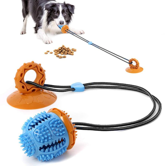 Safe Tug of War Teeth Cleaning Suction Cup Dog Toy