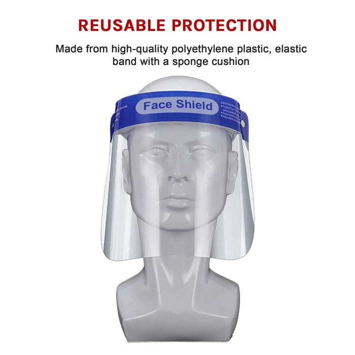 6x Safety Full Face Shield Clear Guard Protector Mask Anti