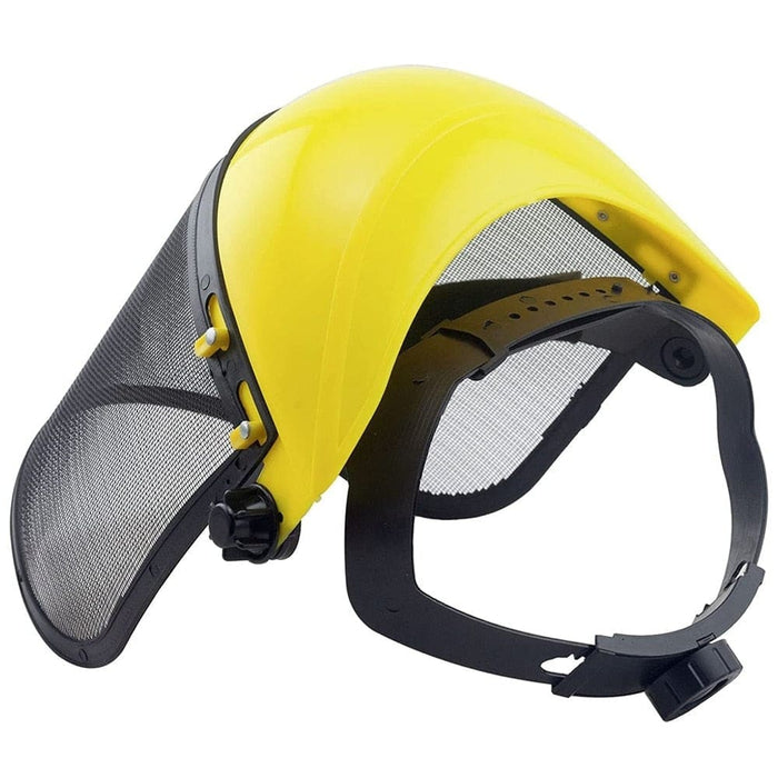 Safety Mask With Mesh Visor For Chainsaw Trimmer Pole Pruner