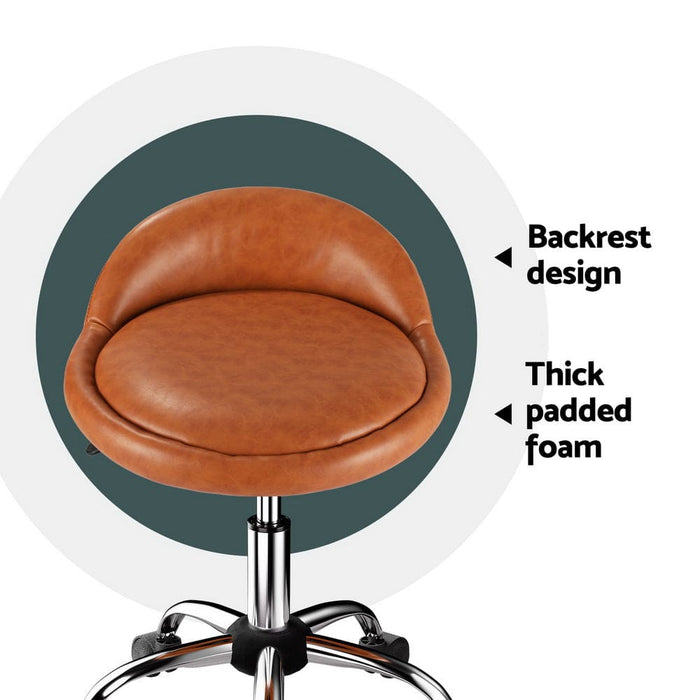 Goslash Picks Salon Stool Swivel Chair Backrest Chairs