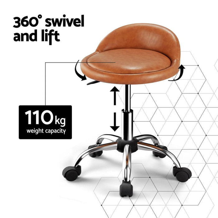 Goslash Picks Salon Stool Swivel Chair Backrest Chairs