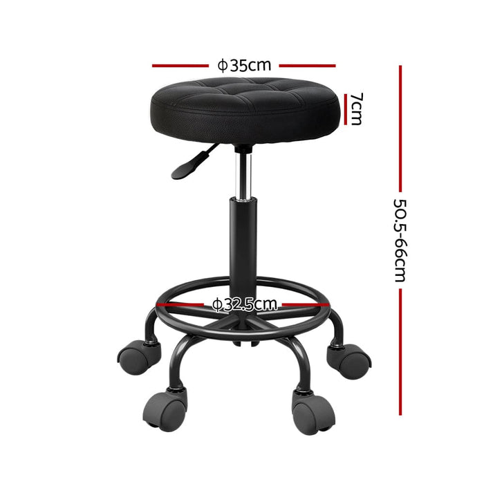 Salon Stool Swivel Height Adjustable Round Barber Spa Chair