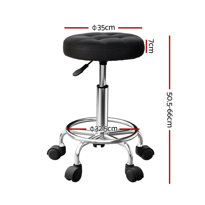 Salon Stool Swivel Height Adjustable Round Barber Spa Chair