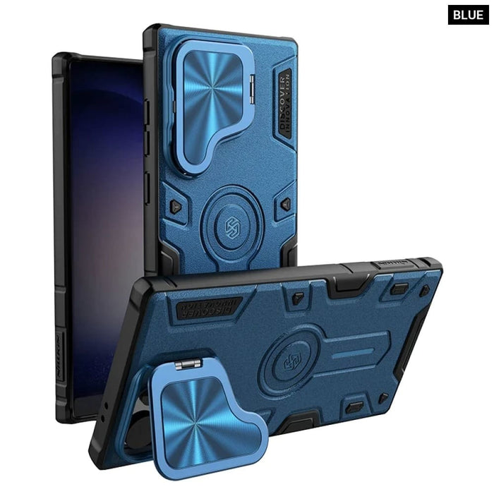 For Samsung Galaxy S24 Ultra Camshield Armor Prop Flip Lens